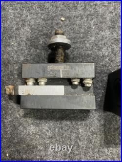 Phase II (2) Quick Change Tool Post Stock No. 250-222 With 3 Attachment Tools