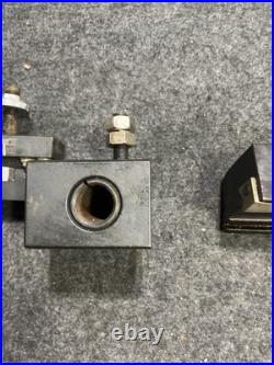 Phase II (2) Quick Change Tool Post Stock No. 250-222 With 3 Attachment Tools