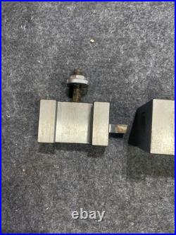 Phase II (2) Quick Change Tool Post Stock No. 250-222 With 3 Attachment Tools