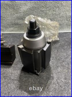 Phase II (2) Quick Change Tool Post Stock No. 250-222 With 3 Attachment Tools