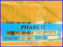 Phase II 6 Piece Quick-Change Wedge Tool Post Set 14 to 20 Lathe Swing 251-444