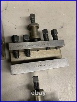 Pratt Burnerd Lathe Quick Change Tool Post Set A112D0000 Dicksons 4 Pcs Leblond
