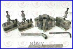 Premium Quick Change Tool Post Set for Lathe Hardened Ground 8Holders +blade Premium Quick Change Tool Post Set for Lathe Hardened Ground 8Holders +blade