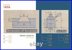 Prolinemax 6-12'' Wedge Type Quick Change Tool Post Set FR Aloris 100 AXA Lathe