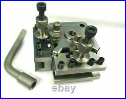 Quick Change T37 Tool Post Set+ 4 Holders Lathe 90-115 MM Center Height