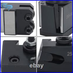 Quick Change Tool Post Holder Set Mini Lathe Up to 8 OXA 250-000 8Pcs