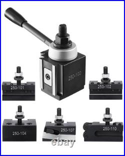 Quick Change Tool Post Set 6 Pcs Lathe Tool Holders for 6-12 Mini Lathe Swing