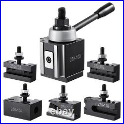 Quick Change Tool Post Set 6 Pcs Lathe Tool Holders for 6-12 Mini Lathe Swing