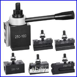 Quick Change Tool Post Set 6 Pcs Lathe Tool Holders for 6-12 Mini Lathe Swing