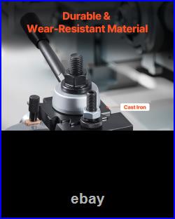 Quick Change Tool Post Set, 8 Pcs, Durable Steel Material