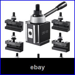 Quick Change Tool Post Set, 8 Pcs, Durable Steel Material