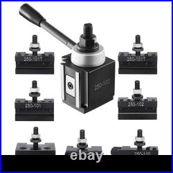 Quick Change Tool Post Set, 8 Pcs, Durable Steel Material