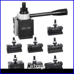 Quick Change Tool Post Set, 8 Pcs, Durable Steel Material