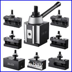 Quick Change Tool Post Set 8 Pcs Lathe Tool Holders for 10-15 Mini Lathe Swi