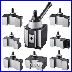 Quick Change Tool Post Set 8 Pcs Lathe Tool Holders for 10-15 Mini Lathe Swi