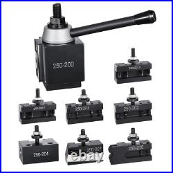 Quick Change Tool Post Set 8 Pcs Lathe Tool Holders for 10-15 Mini Lathe Swi