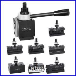 Quick Change Tool Post Set 8 Pcs Lathe Tool Holders for 6-12 Mini Lathe Swing