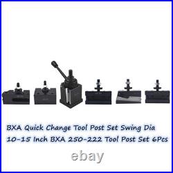 Quick Change Tool Post Set Swing Dia 10-15 Inch 6Pcs