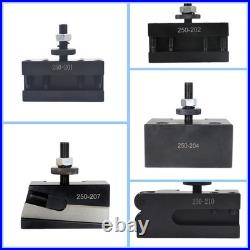 Quick Change Tool Post Set Swing Dia 10-15 Inch 6Pcs