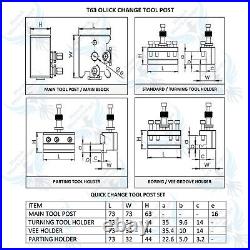 Quick Change Tool Post T63 5PCS Set Colchester Bantam 24mm Capacity Wooden