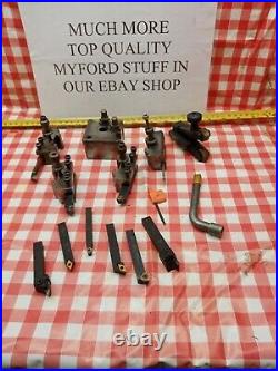 Quick change too post with tools 4 Super 7 B & ML Lathe Direct from myford-stuff