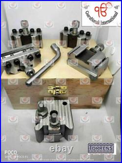 T37 Quick-Change Tool post ML7 Set of 5 pc With Wooden box. Hq,
