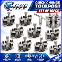 T51 Quick Change Tool post Standard Boring Parting Holder Set 10 Pcs