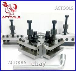 T51 Quick Change Toolpost Standard Boring Parting Holder 5 Pcs Set USA ACTOOLS
