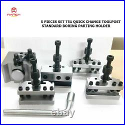 T51 Quick Change Toolpost Standard Boring Parting Holder Set 5 Pcs RAHISHTOOLS