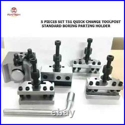 T51 Quick Change Toolpost Standard Boring Parting Holder Set 5 Pcs RAHISHTOOLS