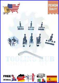 T-37 Quick Change Tool Post For Lathe 8 Pieces Set Alloy Steel High Quality T37