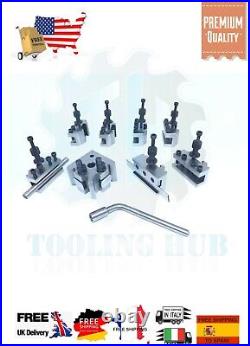 T-37 Quick Change Tool Post For Lathe 8 Pieces Set Alloy Steel High Quality T37