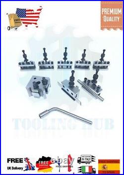 T-37 Quick Change Tool Post For Lathe 8 Pieces Set Alloy Steel High Quality T37