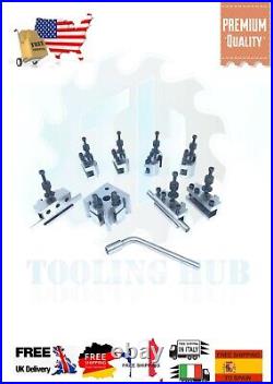 T-37 Quick Change Tool Post For Lathe 8 Pieces Set Alloy Steel High Quality T37