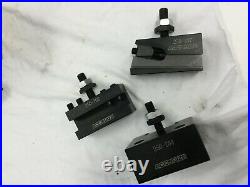 USED-6pc 9 12'' Piston Type Quick Change Tool Post Set for 100 AXA, 0251-0100U