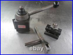 USED Aloris CXA Type Quick-Change Tool Post with CXA-2 Holder & Knurling Tool USED Aloris CXA Type Quick-Change Tool Post with CXA-2 Holder & Knurling Tool
