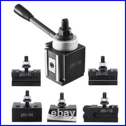 VEVOR Quick Change Tool Post Set, 6 Pcs, Includes Lathe Tool Holders, Wedge Type