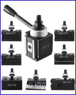 VEVOR Quick Change Tool Post Set, 8 Pcs, Includes Lathe Tool Holders, Wedge Type