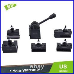 OXA Wedge Quick Change Tool Post Set For Mini Lathe - 250-000 + 4 Extra Holders
