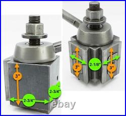 YUASA 740-300 Lathe Quick Change Piston Style Tool Post Aloris CXA compatible