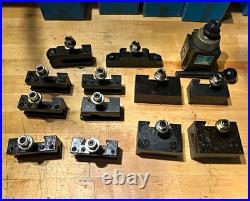 Yuasa Quick Change Tool Post 740-100 and 12 Holders (NOS)