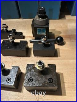 Yuasa Quick Change Tool Post 740-100 and 12 Holders (NOS)