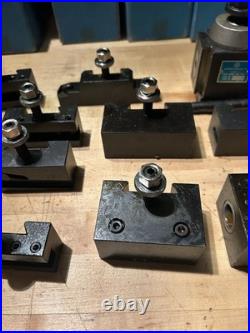 Yuasa Quick Change Tool Post 740-100 and 12 Holders (NOS)
