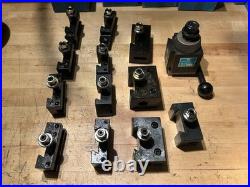 Yuasa Quick Change Tool Post 740-100 and 12 Holders (NOS)