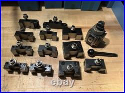 Yuasa Quick Change Tool Post 740-100 and 12 Holders (NOS)