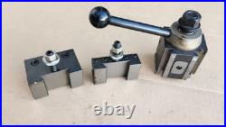 Yuasa Quick Change Tool Post Holder 740-100 & 2 Holders 10-12 Yuasa Quick Change Tool Post Holder 740-100 & 2 Holders 10-12