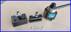 Yuasa Quick Change Tool Post Holder 740-100 & 2 Holders 10-12 Yuasa Quick Change Tool Post Holder 740-100 & 2 Holders 10-12