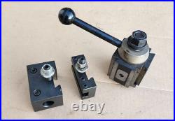 Yuasa Quick Change Tool Post Holder 740-100 & 2 Holders 10-12 Yuasa Quick Change Tool Post Holder 740-100 & 2 Holders 10-12