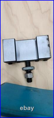 Yuasa Quick Change Tool Post Holder 740-100 & 2 Holders 10-12 Yuasa Quick Change Tool Post Holder 740-100 & 2 Holders 10-12