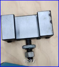 Yuasa Quick Change Tool Post Holder 740-100 & 2 Holders 10-12 Yuasa Quick Change Tool Post Holder 740-100 & 2 Holders 10-12